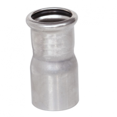 Réduction à sertir - inox 316 - mâle DN28 . femelle DN22