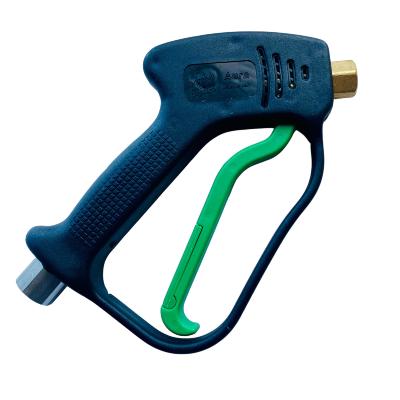 Pistolet Aura sans fuite poignée verte avec raccord tournant 25l/min 210bar